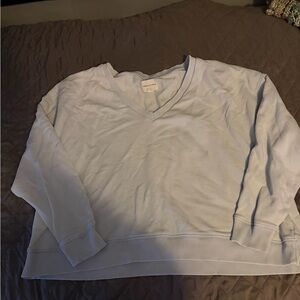 American Eagle Outfitters Soft Blue Knit Top